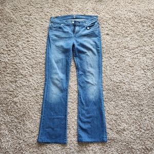 Size 28 7 for all mankind bootcut jeans